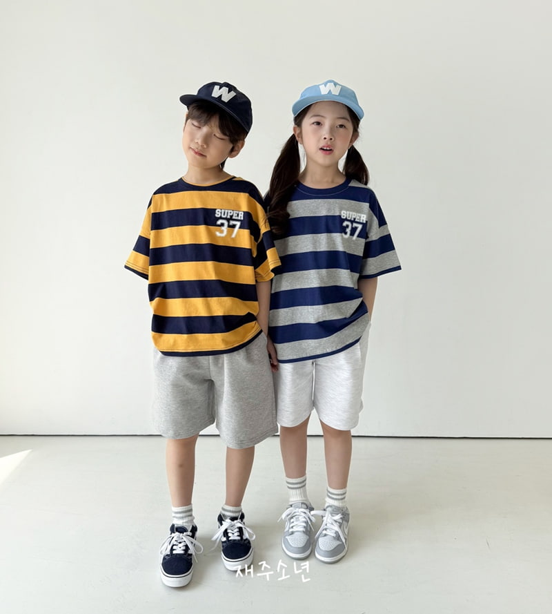 Witty Boy - Korean Children Fashion - #kidsstore - Super Stripe Tee - 9