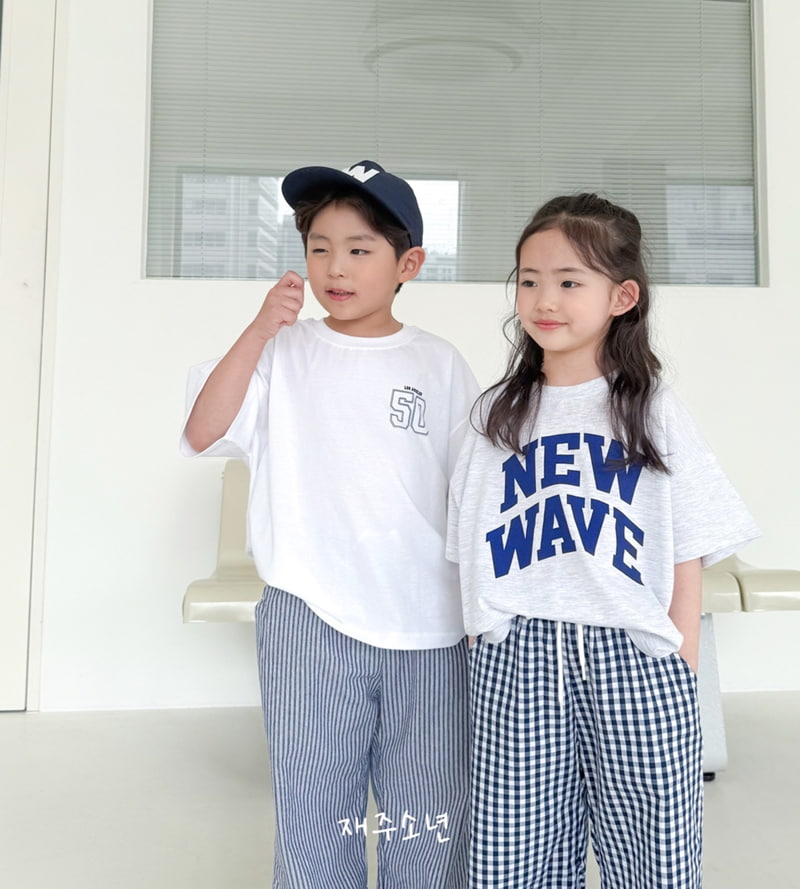 Witty Boy - Korean Children Fashion - #kidsshorts - Wave Tee - 4