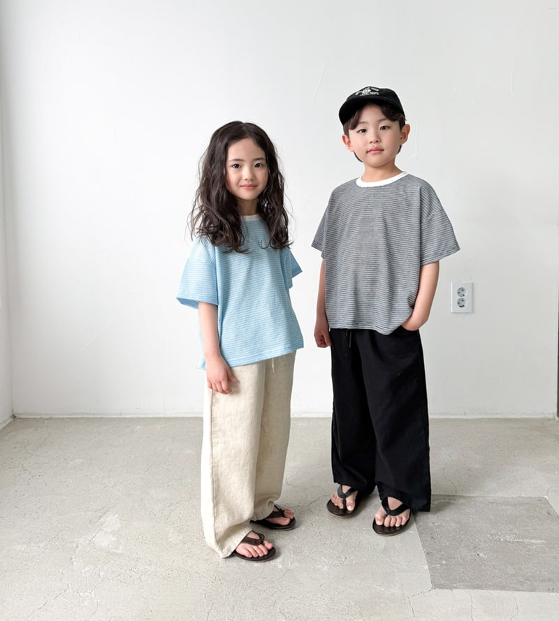 Witty Boy - Korean Children Fashion - #kidsstore - Bonny Stripe Tee - 4