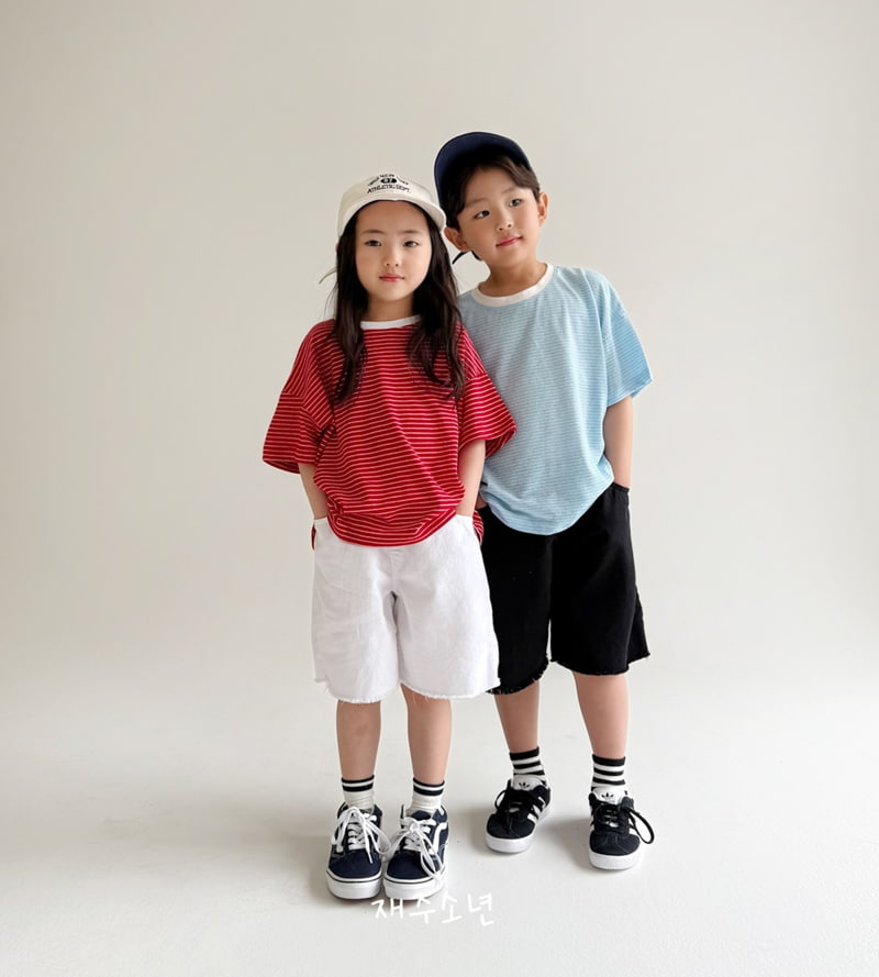 Witty Boy - Korean Children Fashion - #magicofchildhood - Bonny Stripe Tee - 7