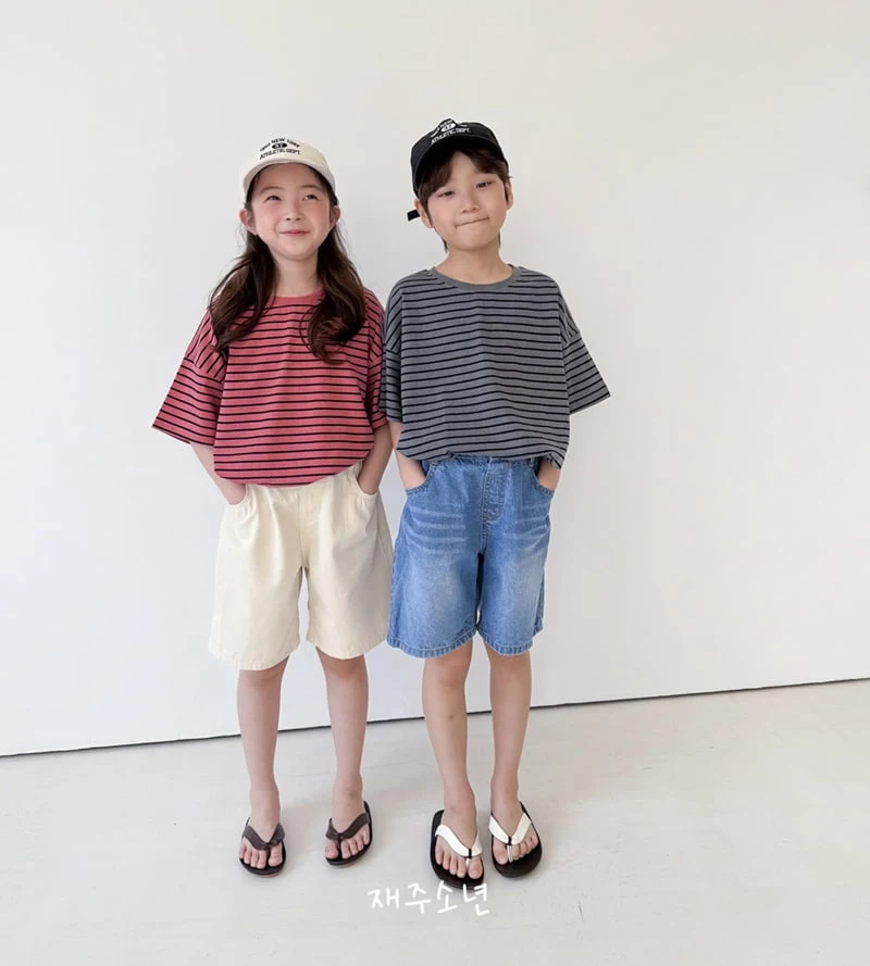 Witty Boy - Korean Children Fashion - #magicofchildhood - Rico Stripe Tee - 6
