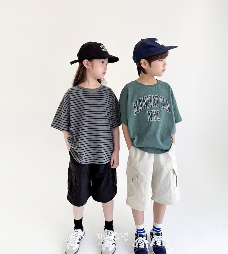 Witty Boy - Korean Children Fashion - #littlefashionista - Beginning Cargo Shorts - 4