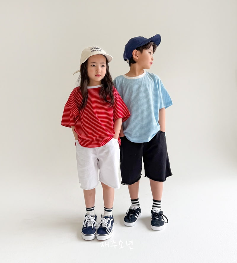 Witty Boy - Korean Children Fashion - #minifashionista - Bonny Stripe Tee - 8