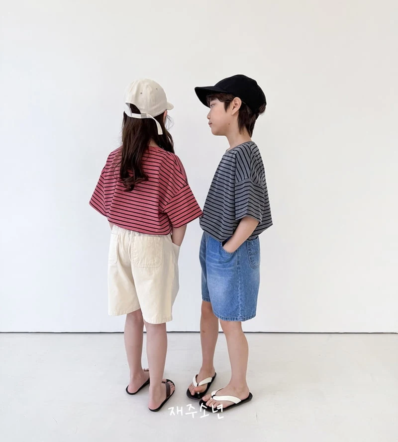 Witty Boy - Korean Children Fashion - #minifashionista - Rico Stripe Tee - 7