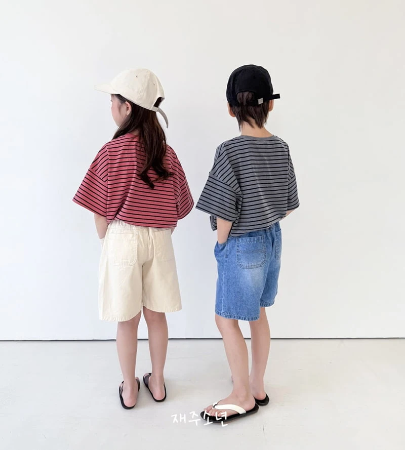 Witty Boy - Korean Children Fashion - #prettylittlegirls - Rico Stripe Tee - 8