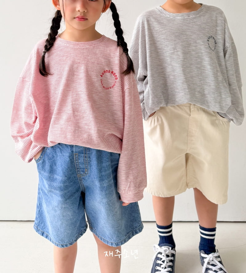 Witty Boy - Korean Children Fashion - #stylishchildhood - Live Stripe Tee - 6