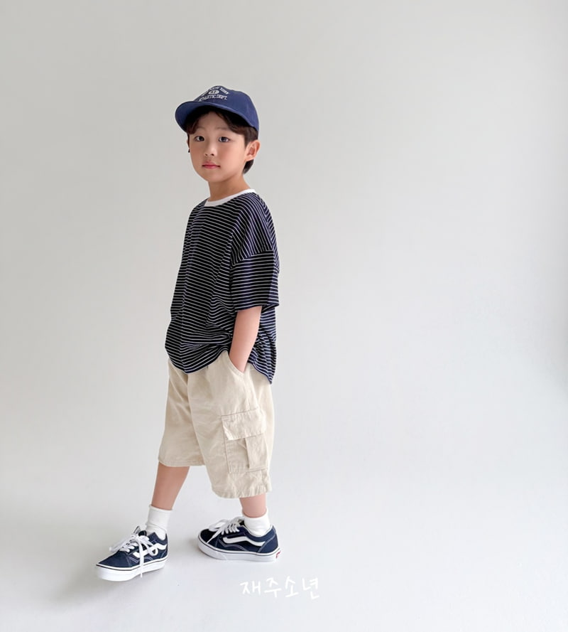 Witty Boy - Korean Children Fashion - #toddlerclothing - Clip Stripe Tee - 4
