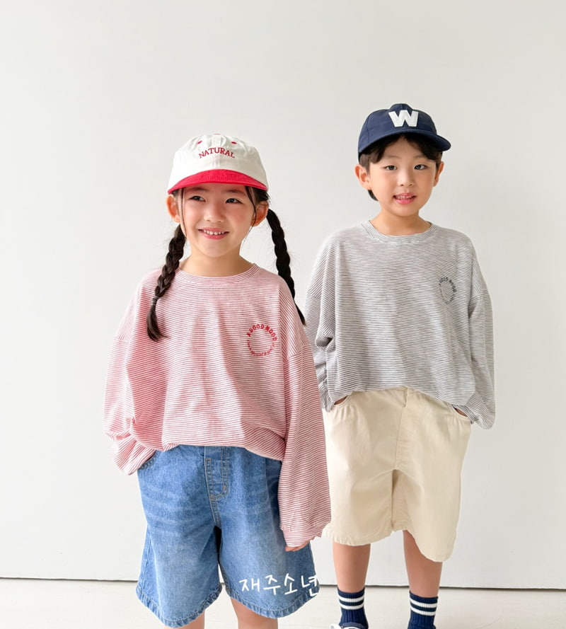 Witty Boy - Korean Children Fashion - #toddlerclothing - Live Stripe Tee - 5