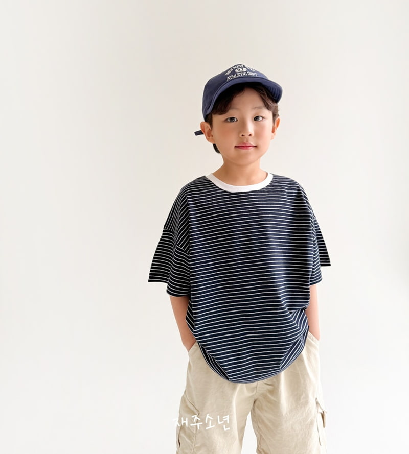 Witty Boy - Korean Children Fashion - #toddlerclothing - Clip Stripe Tee - 3