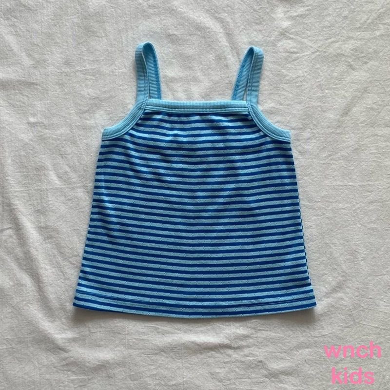 Wnch Kids - Korean Children Fashion - #designkidswear - Eyelet Sleeveless Tee - 6