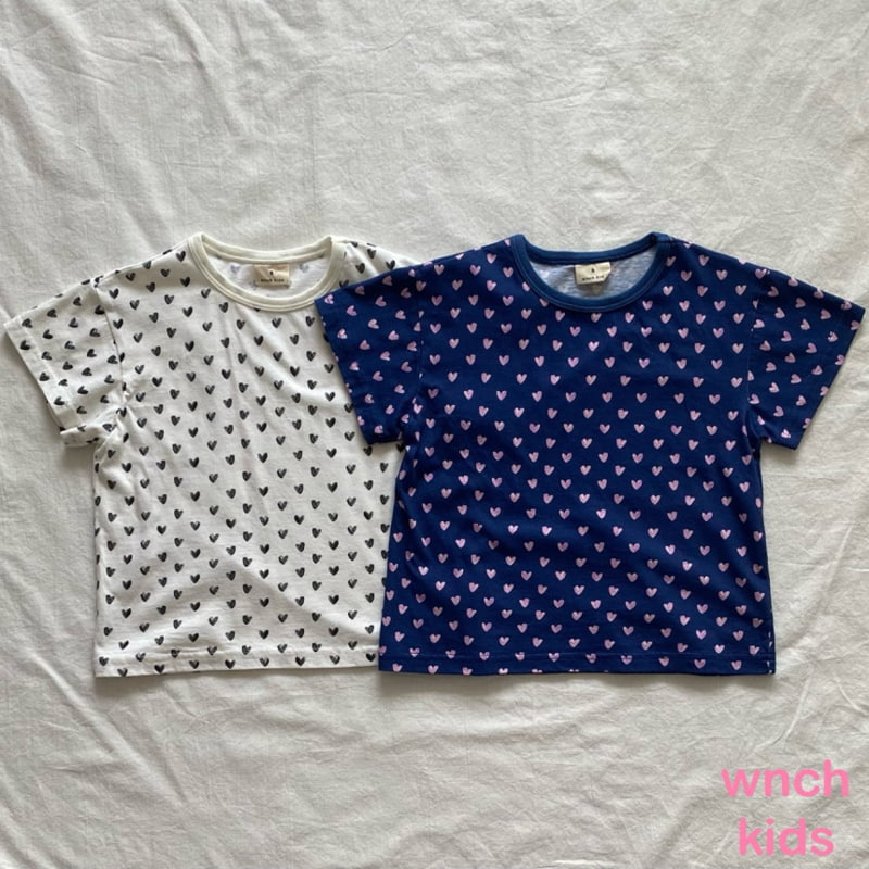 Wnch Kids - Korean Children Fashion - #fashionkids - Heart Tee