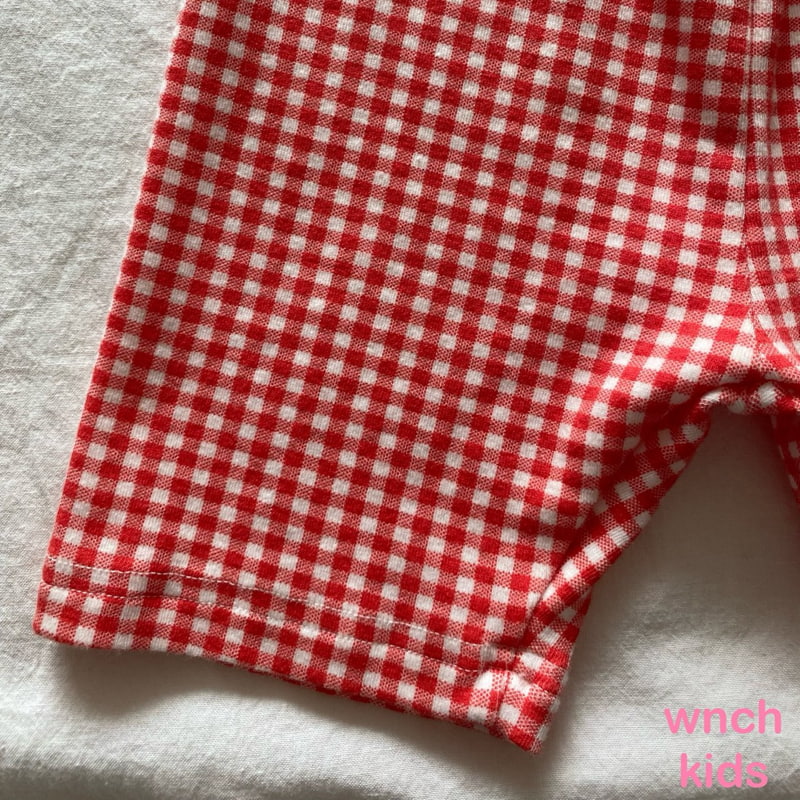 Wnch Kids - Korean Children Fashion - #fashionkids - Check Leggings Pants - 12