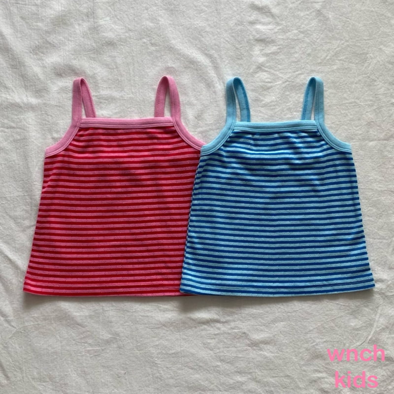 Wnch Kids - Korean Children Fashion - #todddlerfashion - Eyelet Sleeveless Tee
