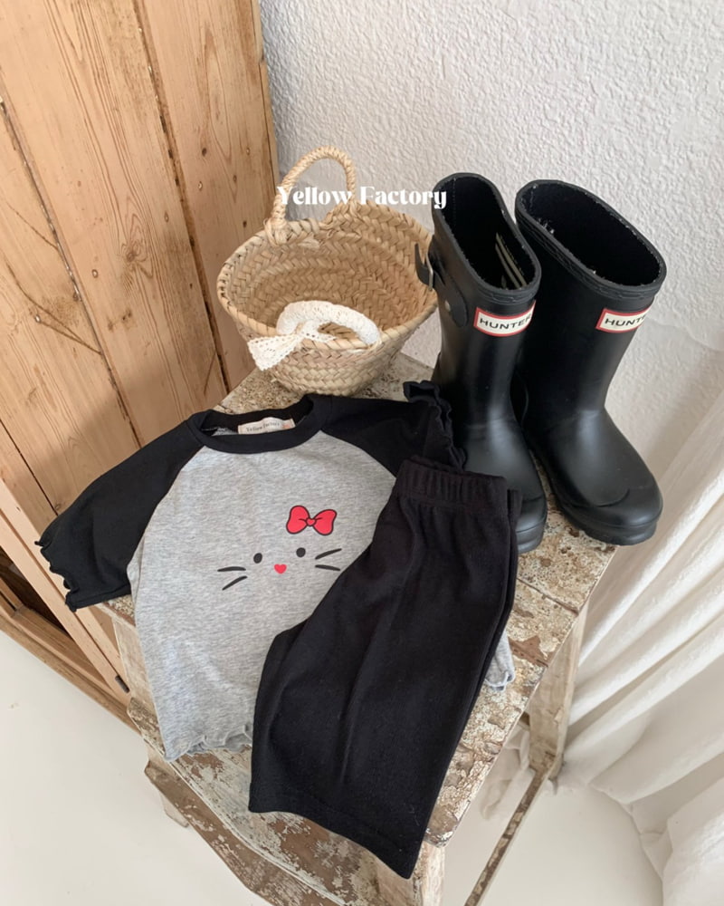 Yellow Factory - Korean Children Fashion - #Kfashion4kids - Meow Tee - 10