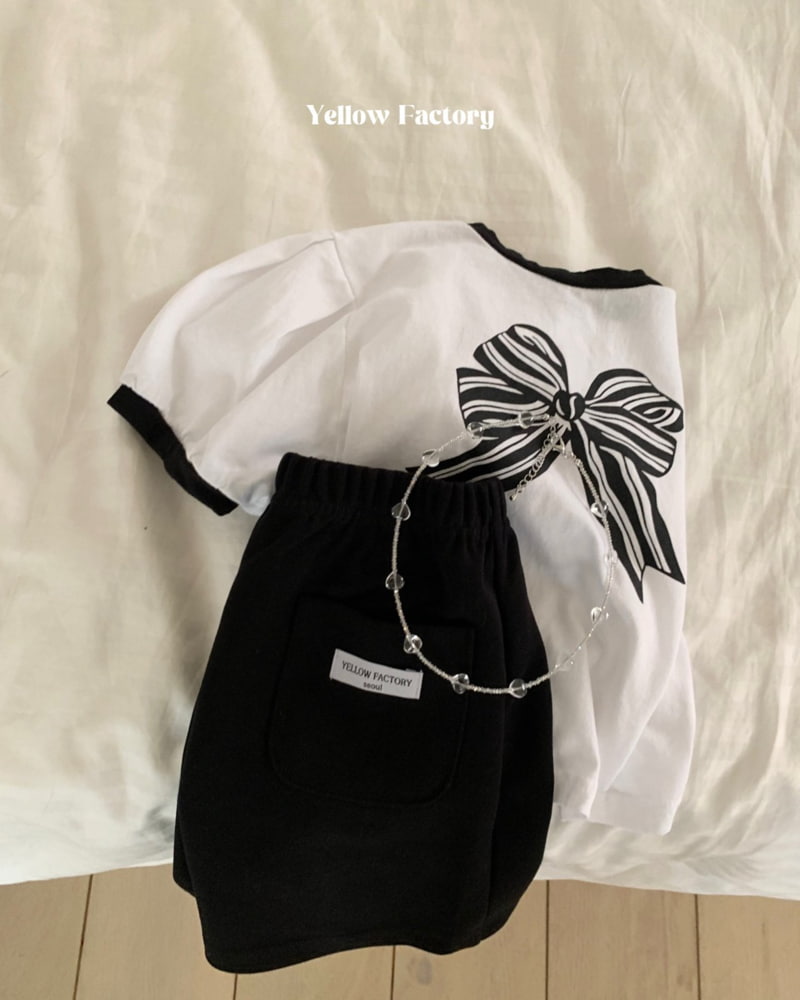 Yellow Factory - Korean Children Fashion - #Kfashion4kids - Kitty Ribbon Tee - 9