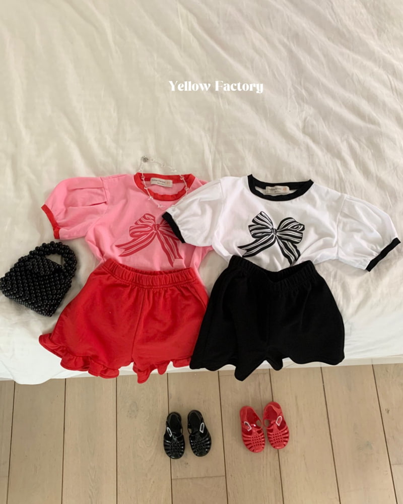 Yellow Factory - Korean Children Fashion - #childofig - Kitty Ribbon Tee