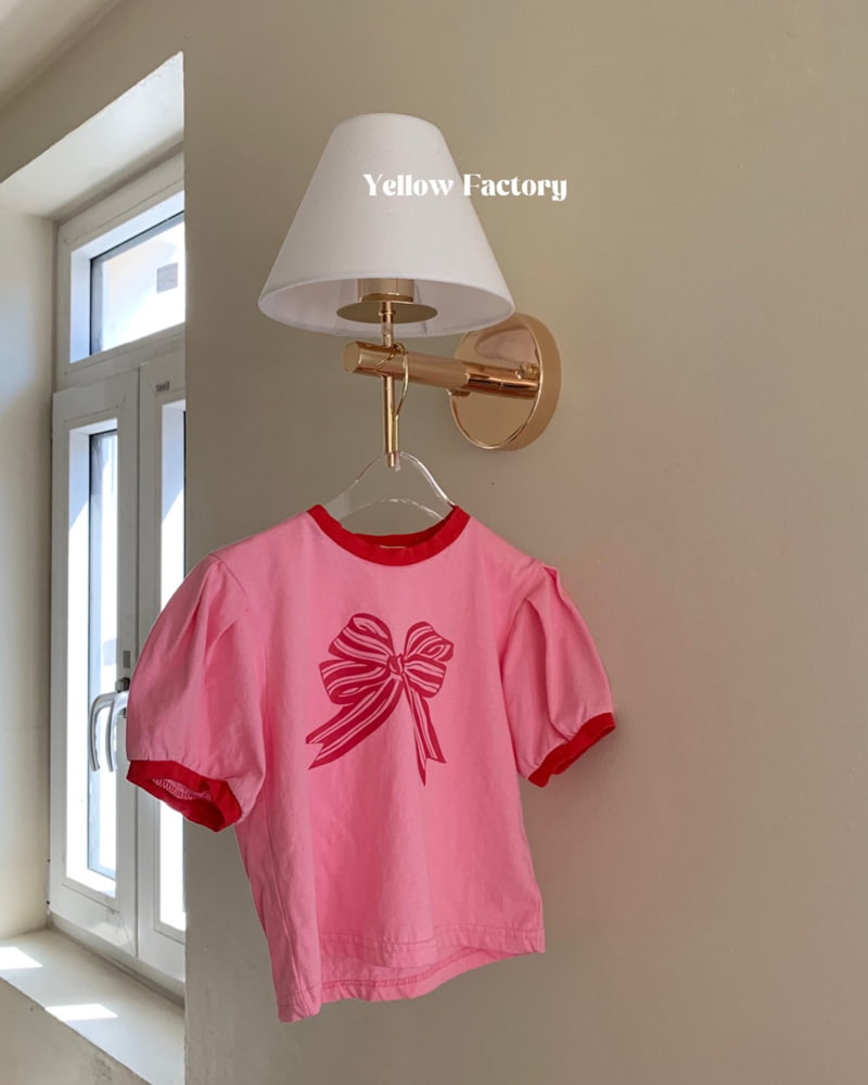Yellow Factory - Korean Children Fashion - #designkidswear - Kitty Ribbon Tee - 3