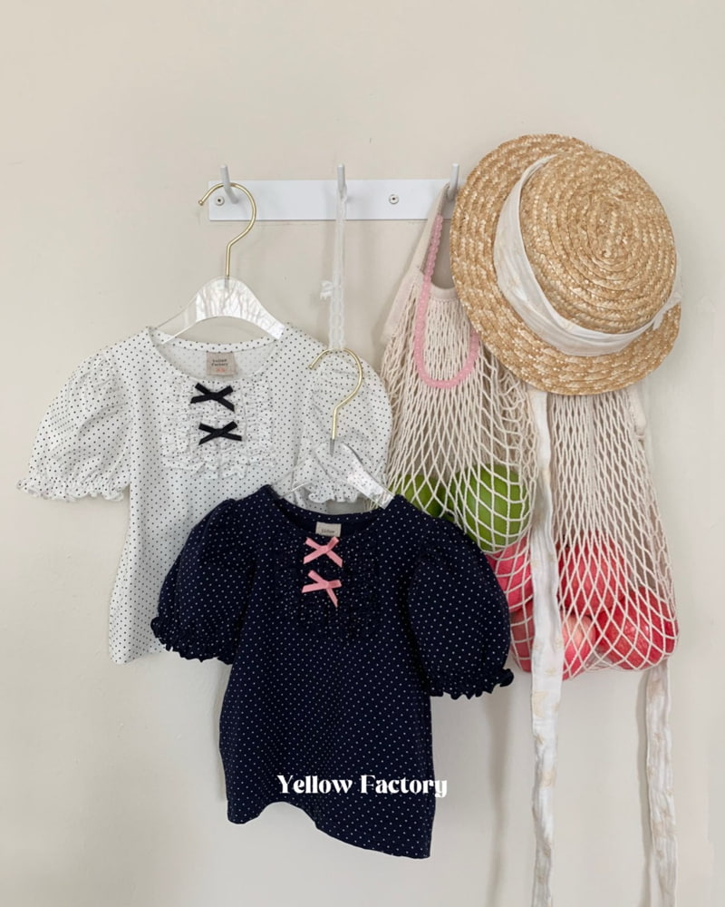 Yellow Factory - Korean Children Fashion - #designkidswear - Dot Day Tee