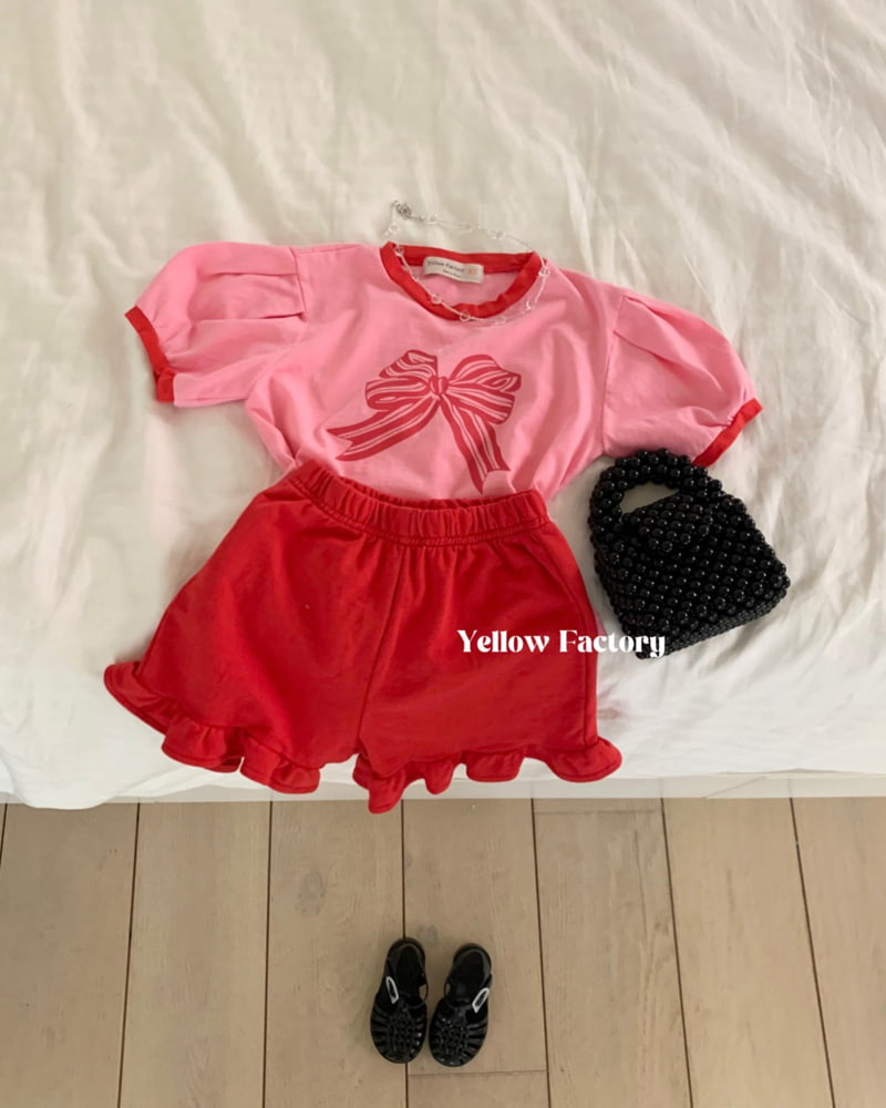 Yellow Factory - Korean Children Fashion - #fashionkids - Kitty Ribbon Tee - 5