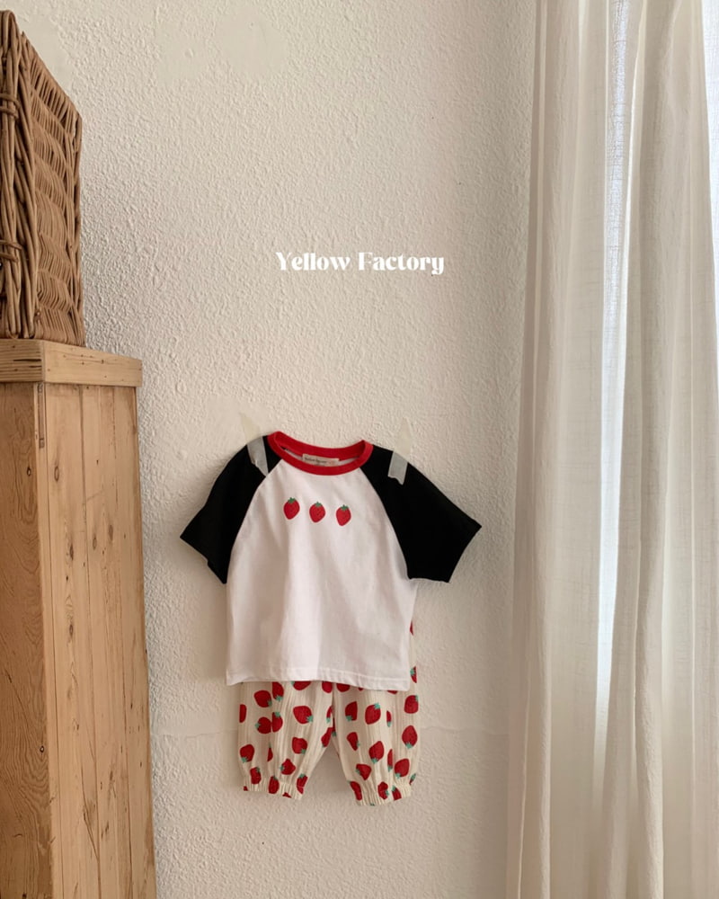 Yellow Factory - Korean Children Fashion - #kidsshorts - Strawberry Tee - 7