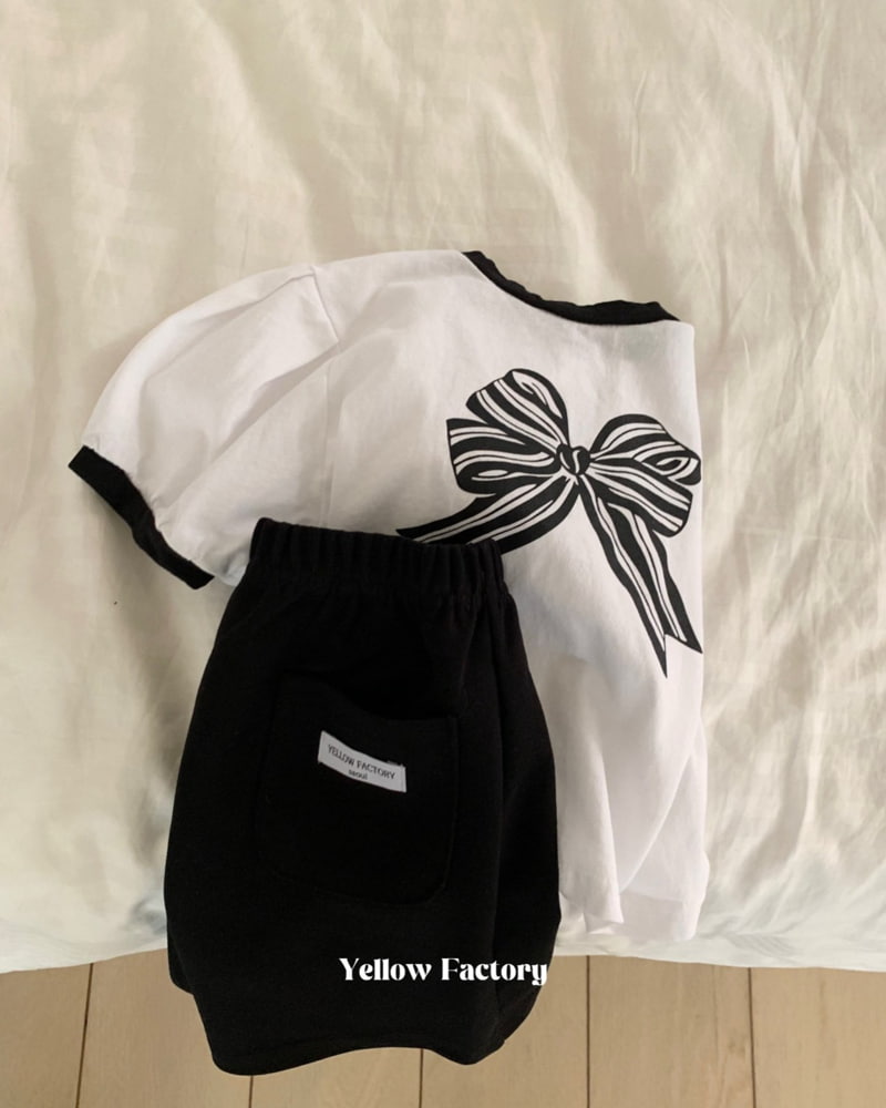 Yellow Factory - Korean Children Fashion - #kidsstore - Kitty Ribbon Tee - 7