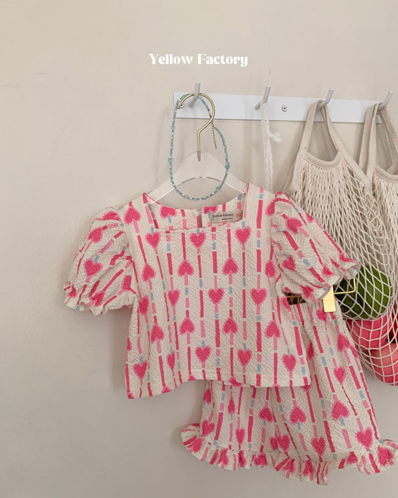 Yellow Factory - Korean Children Fashion - #kidzfashiontrend - Chewing Top Bottom Set - 5