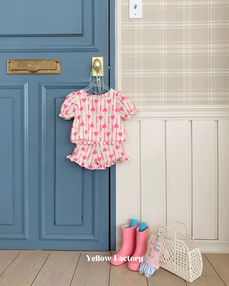 Yellow Factory - Korean Children Fashion - #littlefashionista - Chewing Top Bottom Set - 7