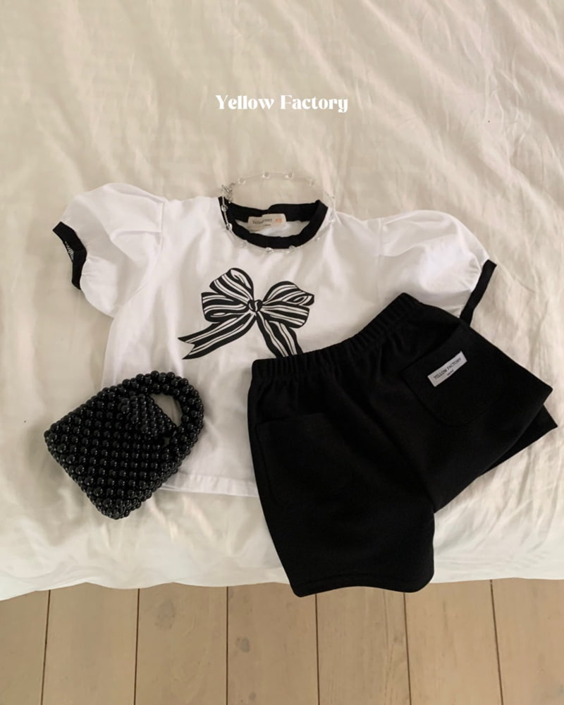 Yellow Factory - Korean Children Fashion - #magicofchildhood - Kitty Ribbon Tee - 11