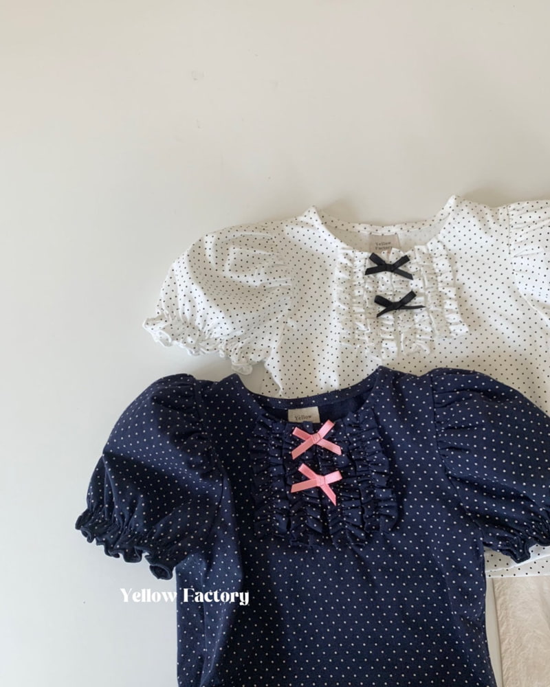 Yellow Factory - Korean Children Fashion - #magicofchildhood - Dot Day Tee - 9