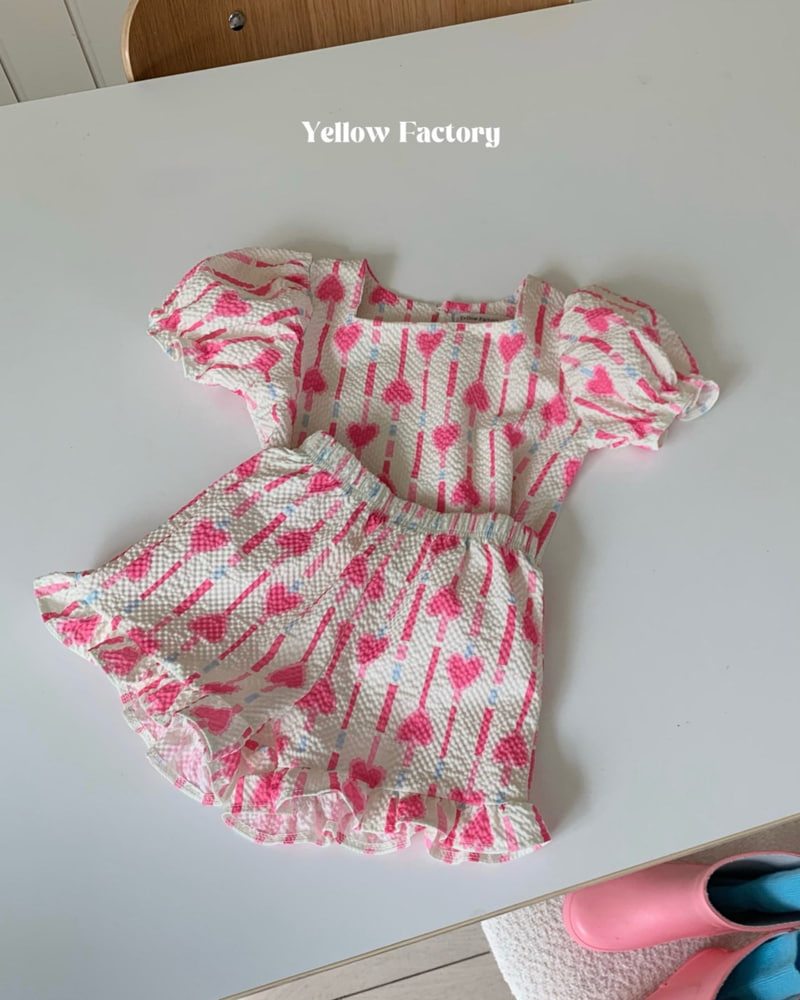 Yellow Factory - Korean Children Fashion - #magicofchildhood - Chewing Top Bottom Set - 8