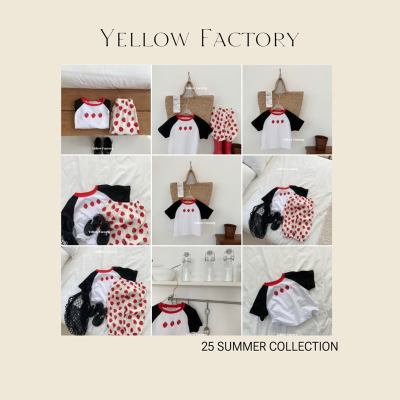 Yellow Factory - Korean Children Fashion - #magicofchildhood - Strawberry Tee - 12