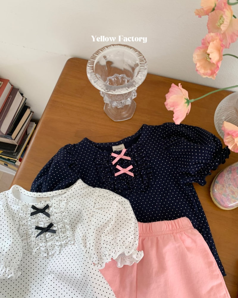 Yellow Factory - Korean Children Fashion - #prettylittlegirls - Dot Day Tee - 11