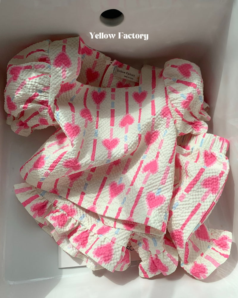 Yellow Factory - Korean Children Fashion - #prettylittlegirls - Chewing Top Bottom Set - 10