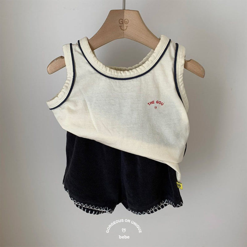 go;u - Korean Baby Fashion - #babyboutique - Bebe Toto Sleeveless - 6