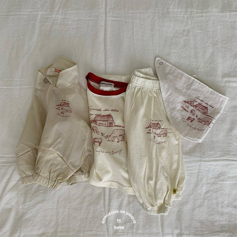 go;u - Korean Baby Fashion - #babyboutique - Bebe Ranch Bib - 11