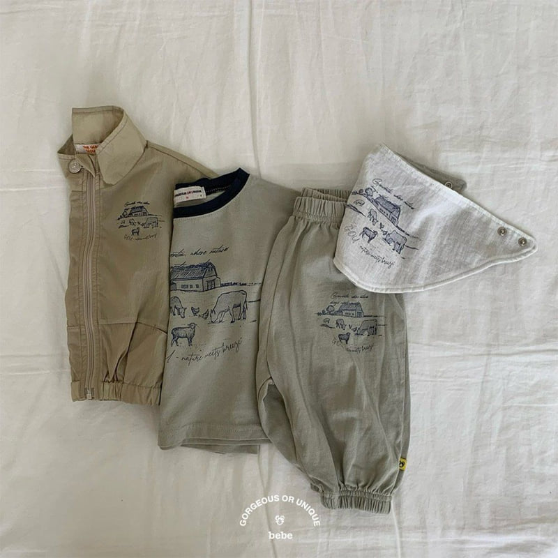 go;u - Korean Baby Fashion - #babyboutique - Bebe Ranch Bib - 12