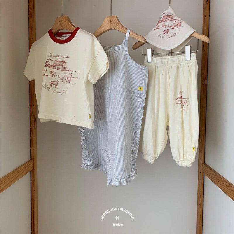 go;u - Korean Baby Fashion - #babyboutique - Bebe Ranch Tee - 7