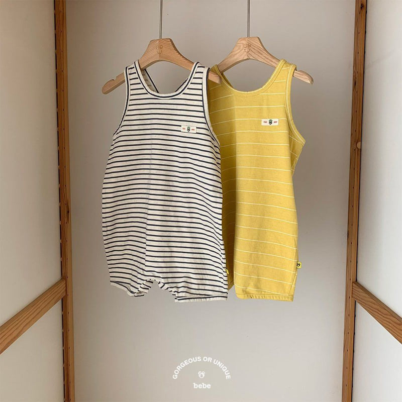 go;u - Korean Baby Fashion - #babyclothing - Bebe Stripe Suit - 2