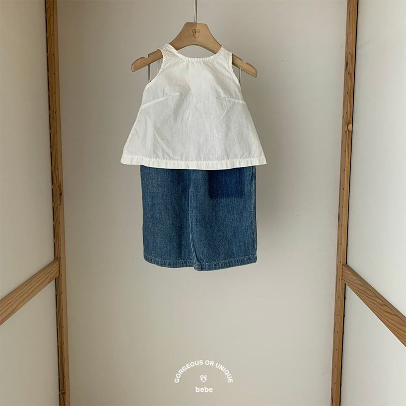 go;u - Korean Baby Fashion - #babyclothing - Bebe Open Sleeveless - 8