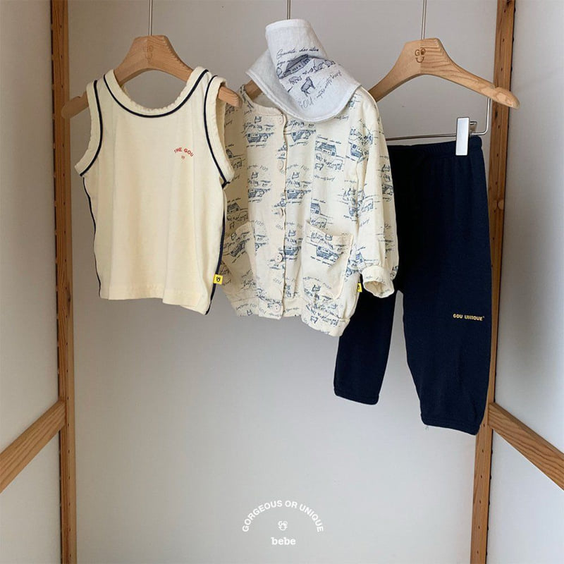 go;u - Korean Baby Fashion - #babyfashion - Bebe Toto Sleeveless - 9