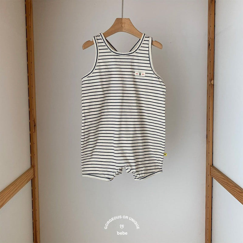 go;u - Korean Baby Fashion - #babyfashion - Bebe Stripe Suit - 3