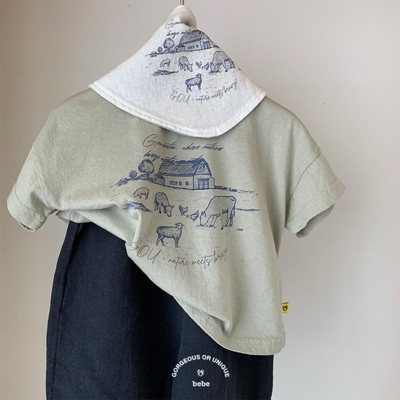go;u - Korean Baby Fashion - #babyfashion - Bebe Ranch Tee - 11