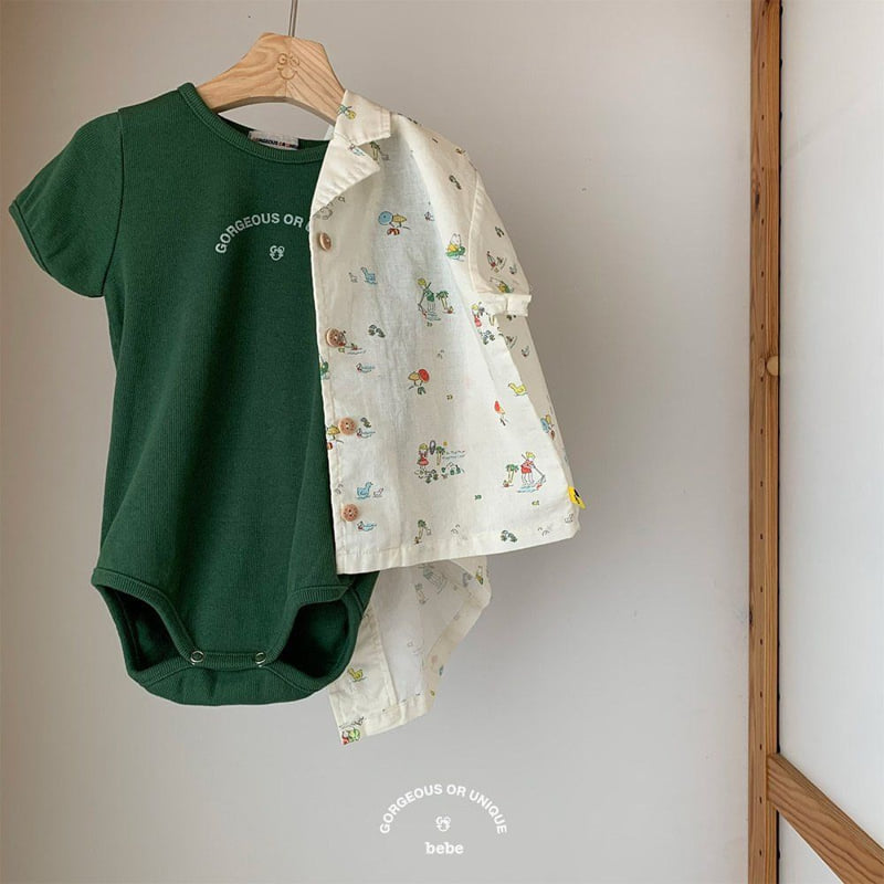 go;u - Korean Baby Fashion - #babyfashion - Bebe Together Shirt - 7