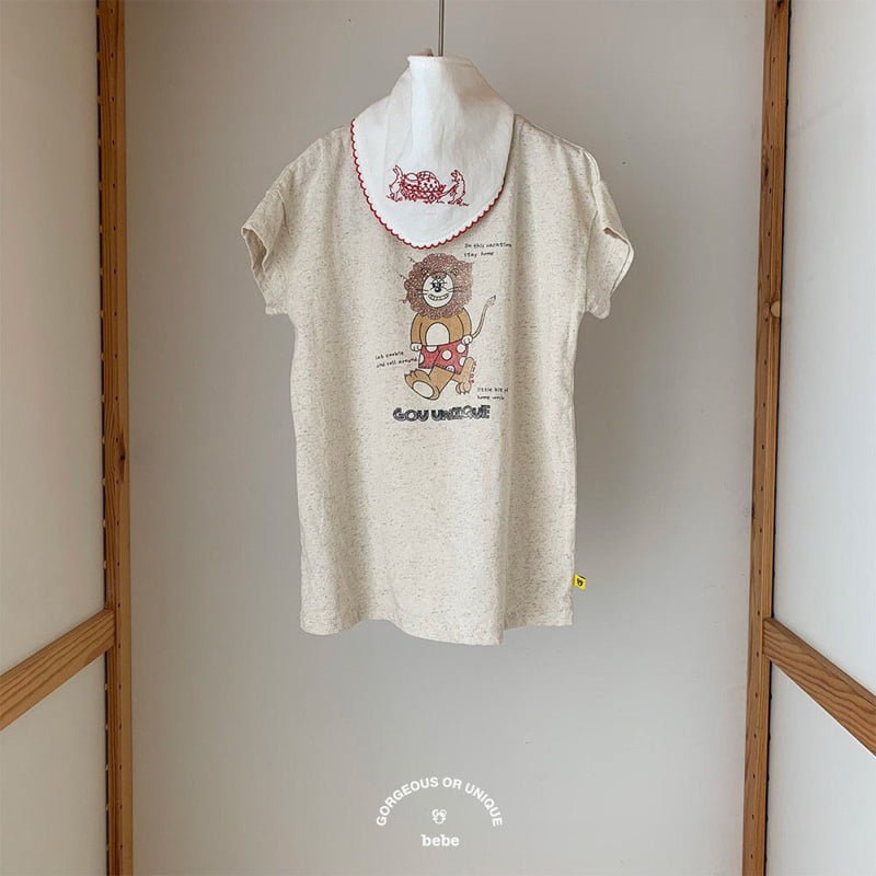 go;u - Korean Baby Fashion - #babyfashion - Bebe Lion One-piece - 2