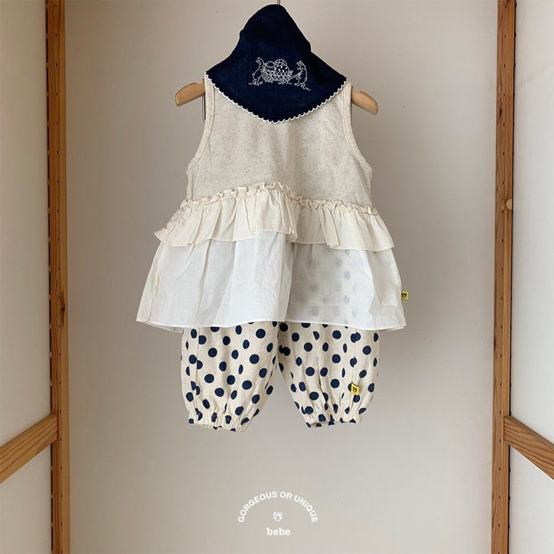 go;u - Korean Baby Fashion - #babyfashion - Bebe Moist Sleeveless - 4