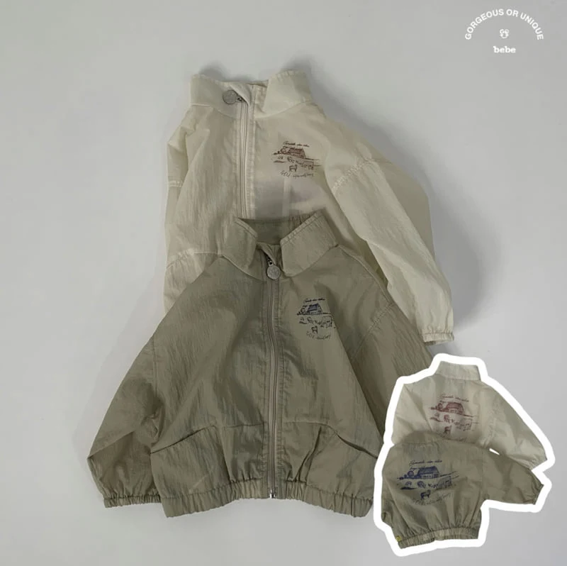 go;u - Korean Baby Fashion - #babyfever - Bebe Ranch Wind Jumper