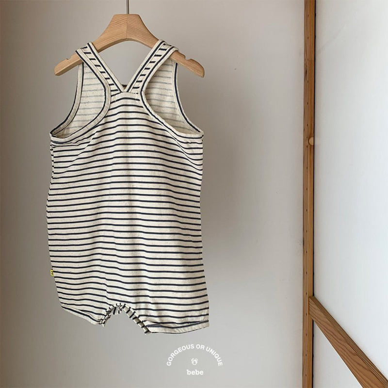 go;u - Korean Baby Fashion - #babyfashion - Bebe Stripe Suit - 4