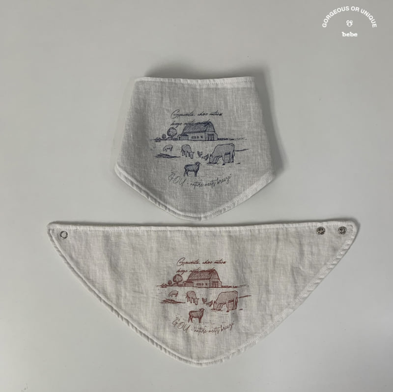 go;u - Korean Baby Fashion - #babyfever - Bebe Ranch Bib