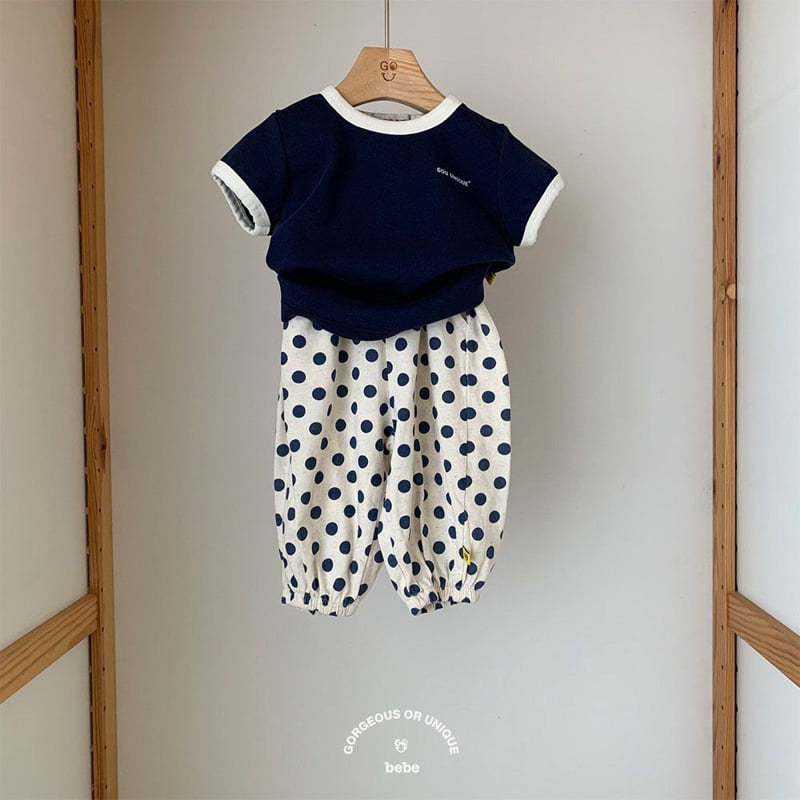 go;u - Korean Baby Fashion - #babylifestyle - Bebe Mango Dot Pants - 3