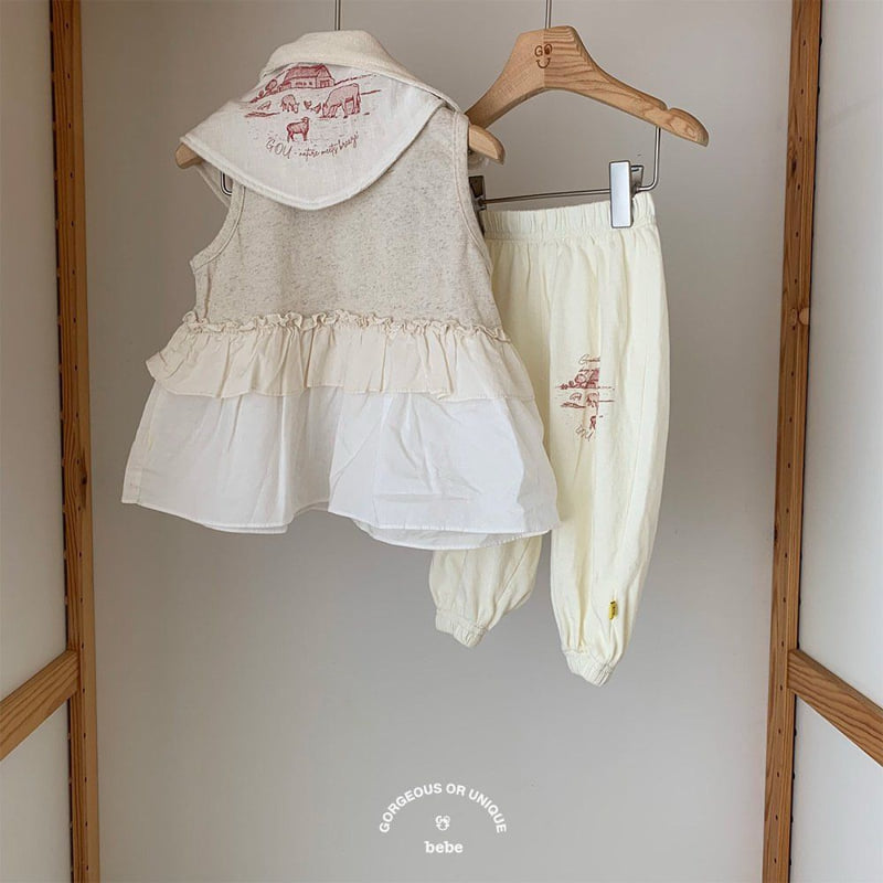 go;u - Korean Baby Fashion - #babyoninstagram - Bebe Moist Sleeveless - 7